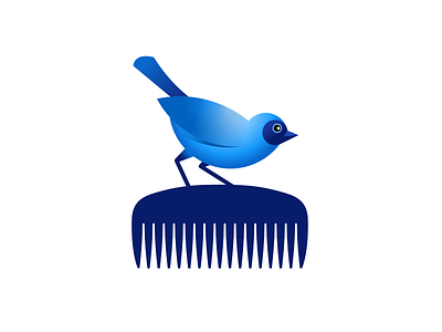 Beauty formula bird blue comb hair hairdressing