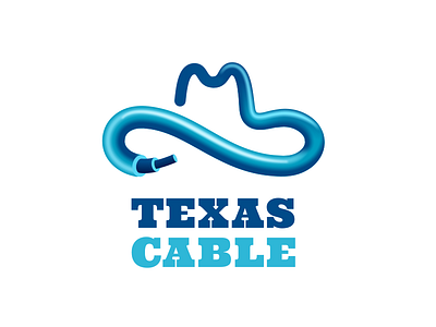 Texas Cable logo cable cowboy hat texas