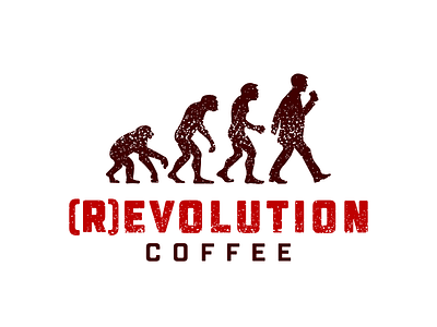 (r)Evolution Coffee ape coffee evolution man monkey revolution