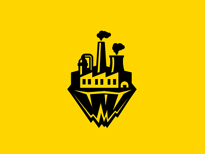 Height Industry alpinism chimney factory industrial island logo mountain plant rock sky