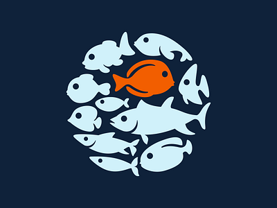 Stand Out from the Crowd crowd fish fish school job stand out
