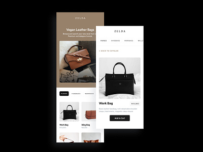 E-commerce Mobile Web bags ecommerce fashion product page products ui web web mobile