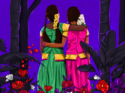 Southern Stories art design girl illustration indian love vector vector art vector illustration woman