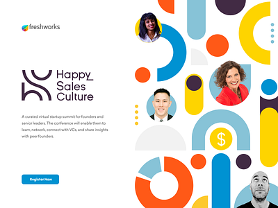 Happy Sales Culture banner design branding hero banner logo typography vector website website design