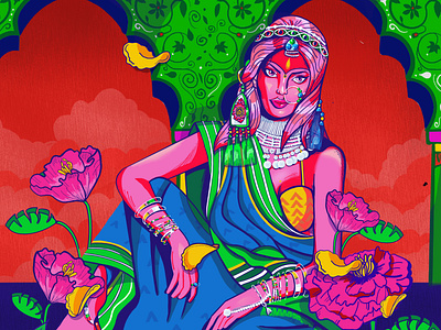 Indian Woman design illustration vector vector art
