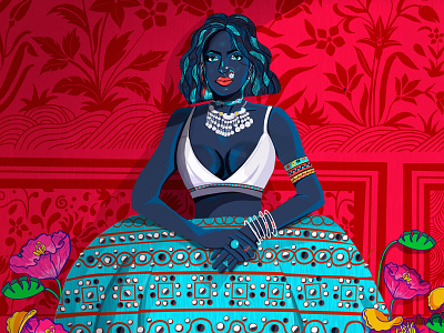 Indian Woman design illustration vector vector art