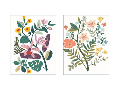 Floral designs card fabric floral flower illustration packaging pattern poster trend unique