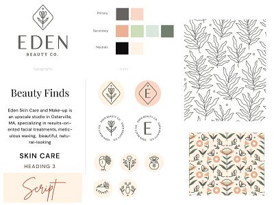 Logo design branding cosmetic design graphic handcraft icon illustration logo palette trend