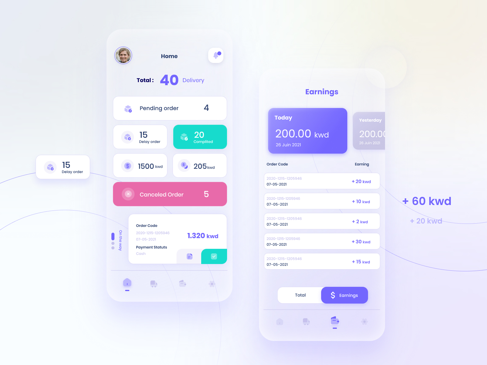 Delivery app - Ui/UX Design App by Anis Tilioua on Dribbble