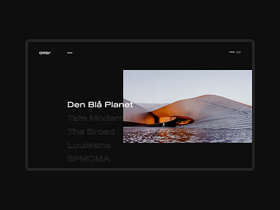 Website Projects page design for Architectural Bureau
