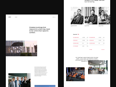 Architectural Website design | Full case on Behance