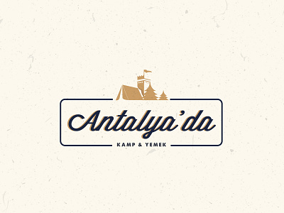 antalya, also designed for the logo design 🏰🏕 antalya brand branding design graphic icon illustration logo logotype minimal typography vector vintage web