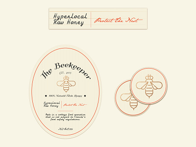 The Beekeeper. bee brand branding design graphic honey icon illustration istanbul label logo logotype minimal retro turkey typography vector vintage web