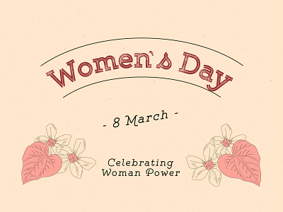Celebrating Woman Power 8march brand branding design graphic icon illustration logo logotype minimal minimalist typography vintage womenday