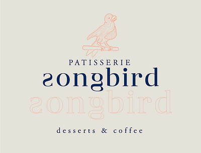 ötücü kuş app branding coffee design graphic logo logotype minimal patisserie typography ux