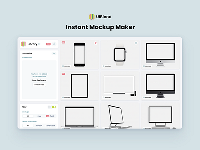 WIP - UIBlend - Instant Mockup Maker