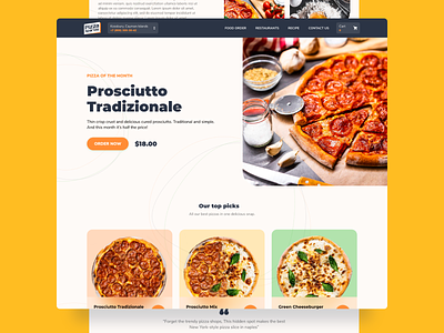 Pizza Sparkle - Website template creative delivery delivery service design pizza restaurant restaurant website sparkleapp template web design webdesign website website builder website design