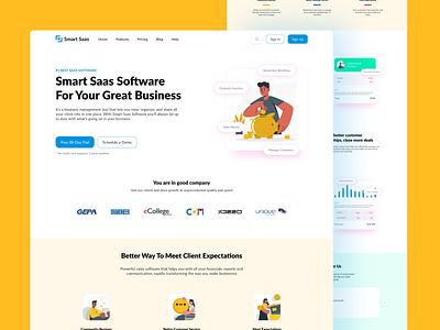 Smart Saas Sparkle - Website template