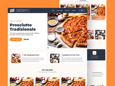 Pizza Sparkle Template for WebWave