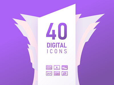 40 Digital Icons Presentation (intro)