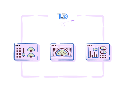 Digital Illustrations Style Exploration creative design digital ecommerce gauge icon icons illustration options settings style ui