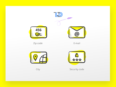 E-commerce Icons WIP city creative design digital ecommerce email icon icons illustration security code zip code