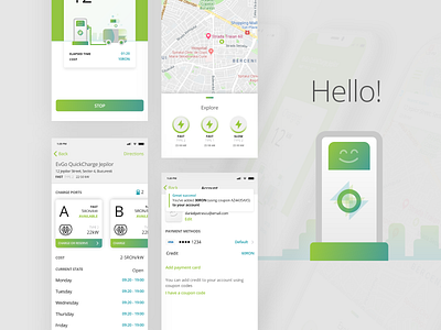 Mobile app - EV - Charging stations