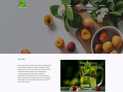 Website UI design healthcare material colors photoshop psd roboto