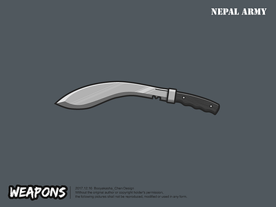 WEAPONS- Khukuri illustration