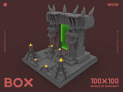 【WOW】the Dark Portal-2 magicavoxel