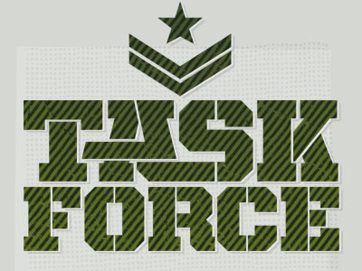 Military Inspired Type Treatment exploration military treatment type typography