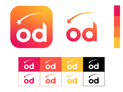 Od app bigun branding creative design digital dribbble logo logodesign minimal new shootingstar star