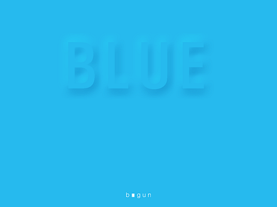 Blue. bigun color design digital dribbble flat minimal minimal art