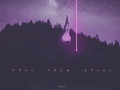 p r a y f r o m s p a c e. aestheticism aesthetics bigun church design digital dribbble fantasy fantasy art galaxy minimal pray religion space