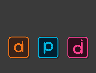 Adobe Logos Re-designs adobe illustrator indesign photoshop