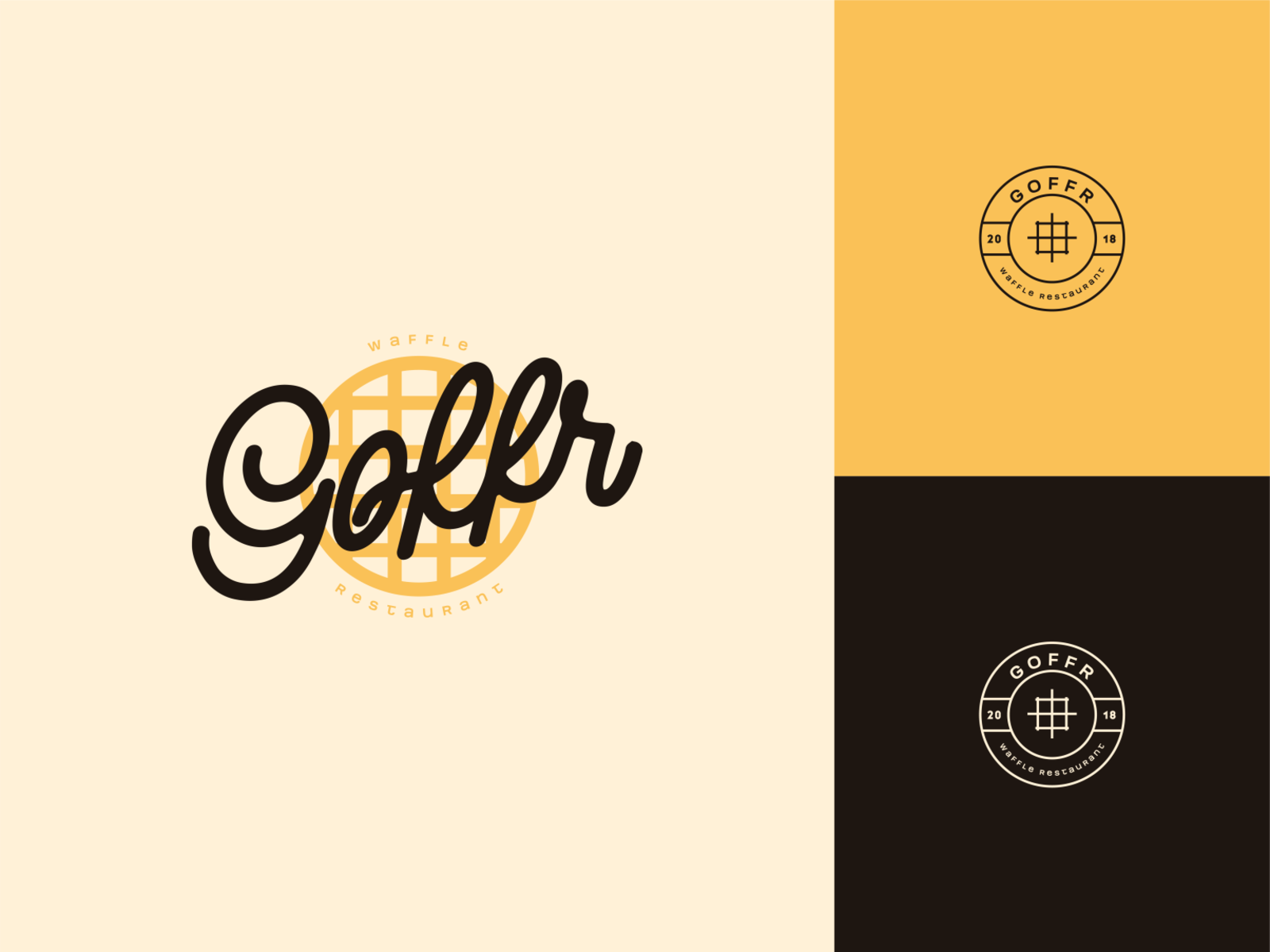 Goffr - Restaurant Branding - Logo Design by Théau Delaroche on Dribbble