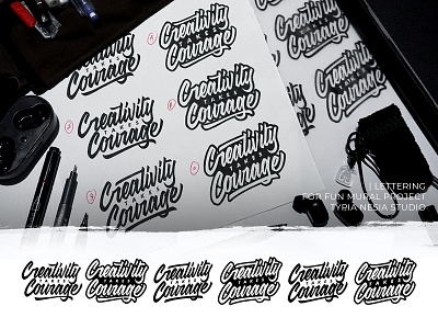 Creativity Takes Courage adobe illustrator adobe photoshop calligraphy design font fonts lettering logo logotype type typography vector