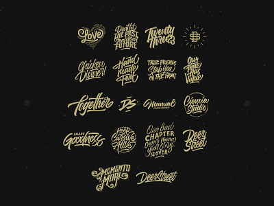 Logo Collection branding design illustration lettering logo type typography vector