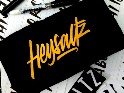 Heysaltz branding design lettering logo type typography vector