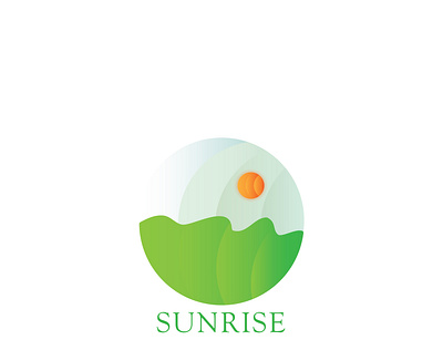 Sunrise logo abstract design logo minimal