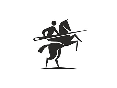 atelier atelier horse icon logo needle rider vector