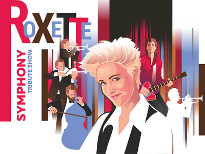 roxette design illustration music roxette symphony vector