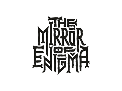 the mirror of enigma enigma lettering logo mirror music show