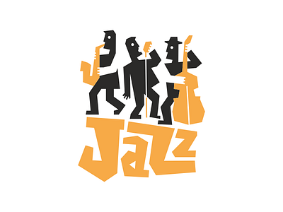 Jazz design illustration logo music vector