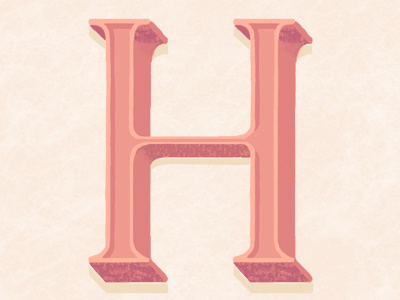 H is for? alphabet disco h handlettering hangover morning night postercard process type