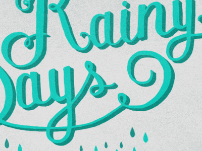 Rainydays calligraphy cards handlettering lettering process type typography