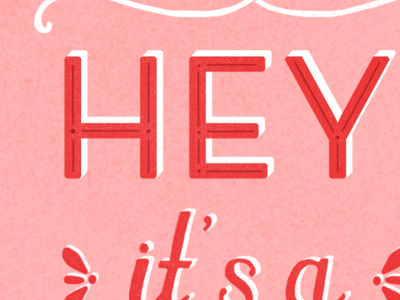New Baby baby baby shower girl handlettering handscript postcard type typography