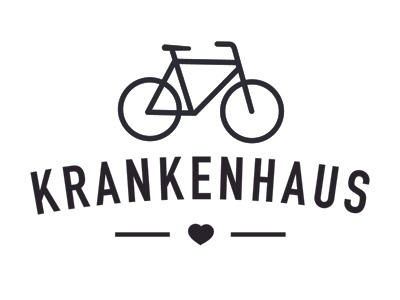 BicyclesLovers brand business card bycicle haus hospital kranken logo