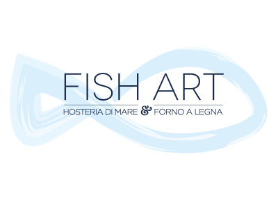 Fishart art branding business card businness card fish flyer menu restaurant