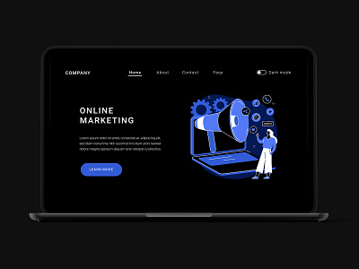 Digital marketing UI illustrations